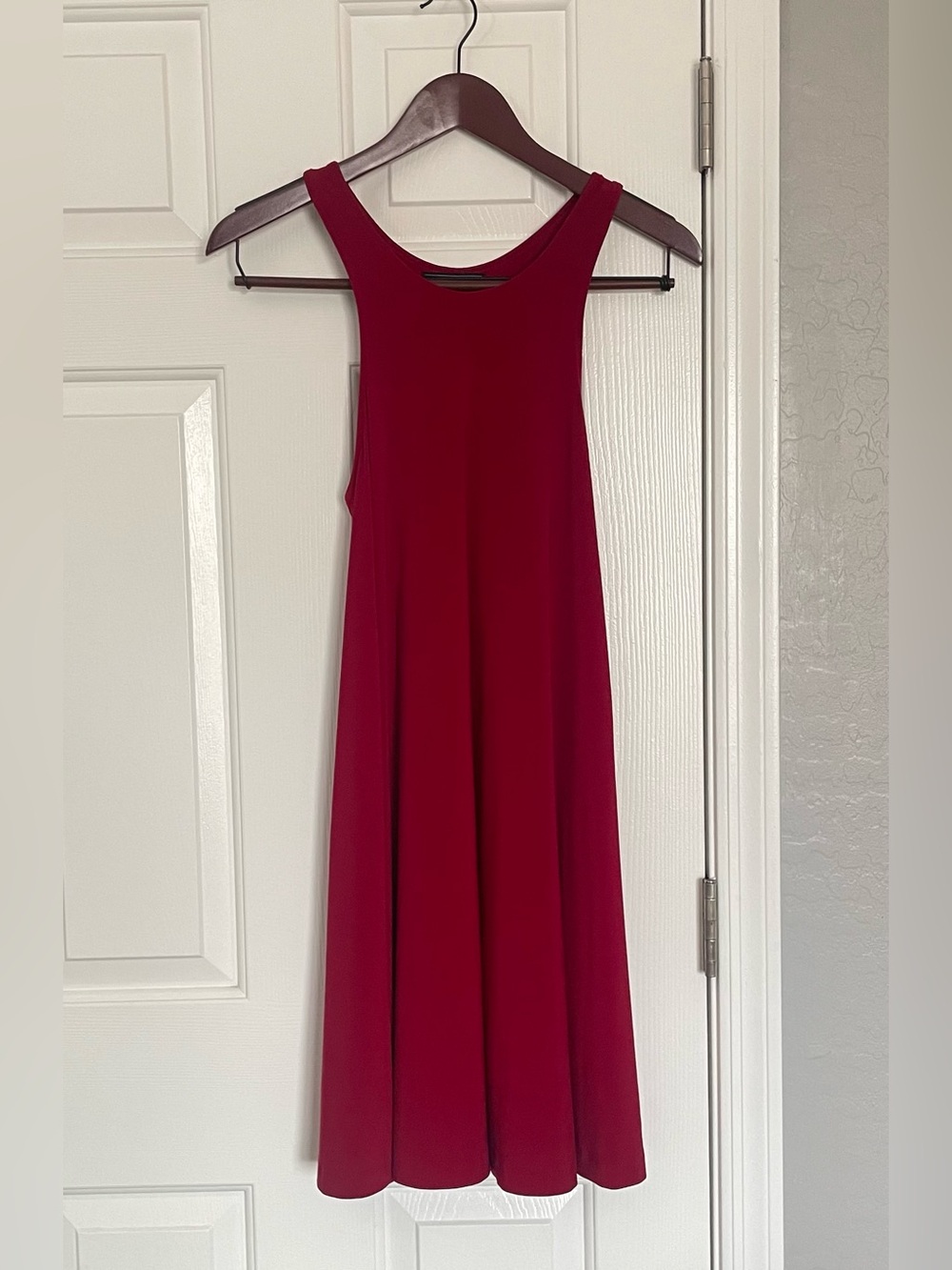 Norma Kamali Crimson Sleeveless Maxi Dress